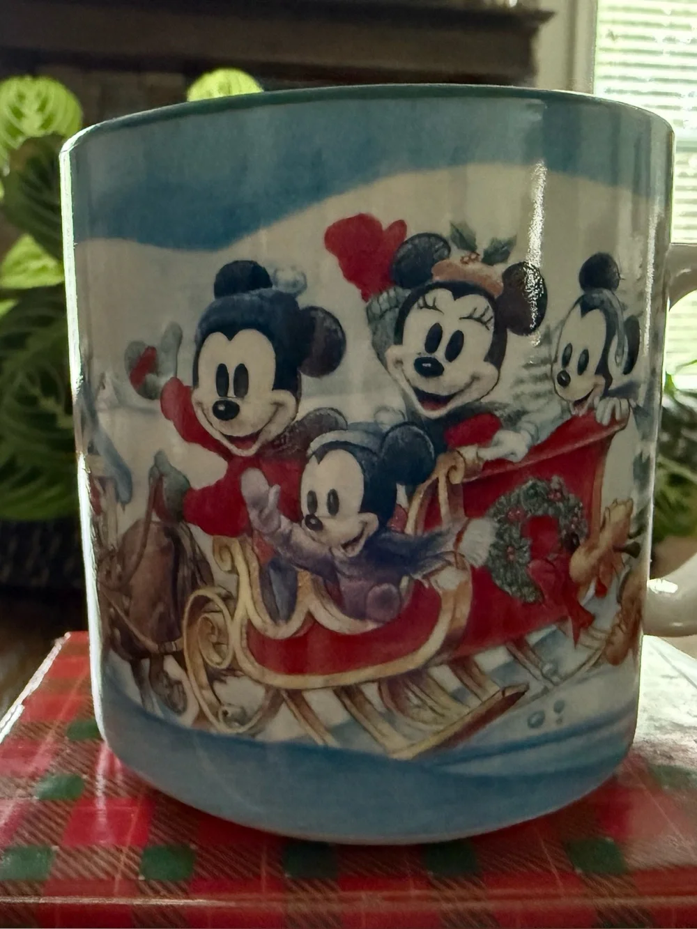 Vintage 1996 Mickey's Winter Wonderland Ceramic Coffee Mug